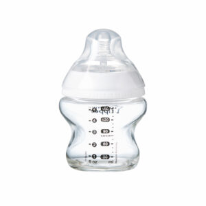TOMMEE TIPPEE Natural Start  barošanas pudelīte stikla CTN ar pašsterilizācijas funkciju 150ml 0m+ 42243791