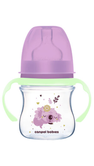 CANPOL BABIES Pretkoliku pudelīte EasyStart, 120ml, Sleepy Koala, 35/236_pin