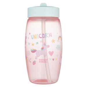 CANPOL BABIES sporta pudele ar saliekamu snīpi UNICORNS, 400 ml, 56/618_pin