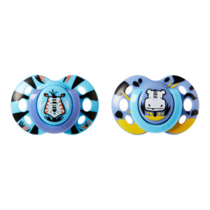 TOMMEE TIPPEE māneklītis silikona Fun Style 6-18m 2vnt, 433651