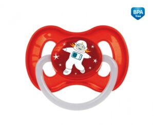 CANPOL BABIES māneklītis apaļš, lateksa Kosmo 0-6 m. 23/221_red_new