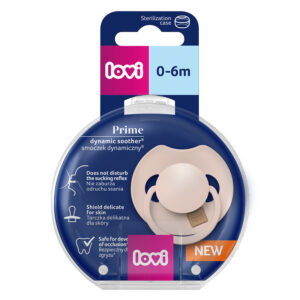LOVI silikona dinamiskā knupīša Prime, Nude,  0-6m,  1 gab.,  34/404