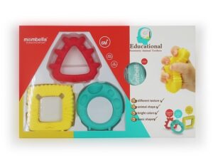 MOMBELLA zobgrauzis Geometry Animals 6m+ P8072