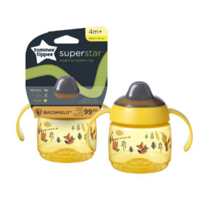 TOMMEE TIPPEE mācību krūze WEANING SIPPEE, 4m+, 190ml, yellow, 447827