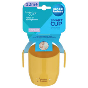 CANPOL BABIES treniņkrūzīte ar rokturiem, dzeltena, 74/060_yel