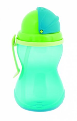 CANPOL BABIES pudelīte ar salmiņu, 370ml, 56/113_blu2