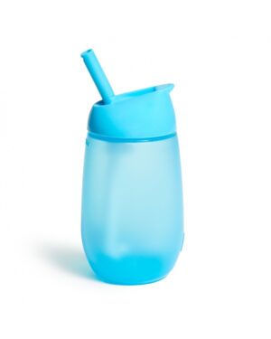 MUNCHKIN pudelīte ar salmiņu SIMPLE CLEAN, 237ml, blue, 12m+, 9001802