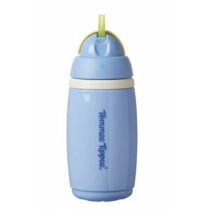 TOMMEE TIPPEE thermos-krūzīte INSULATED STRAW 266ml, 12m+, grey, 448013