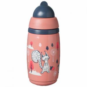 TOMMEE TIPPEE thermos-krūzīte INSULATED STRAW 266ml, 12m+, pink, 448017