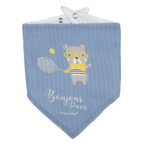 CANPOL BABIES priekšautiņš BONJOUR PARIS, 0m+, 2 vnt., blue, 26/900_blu