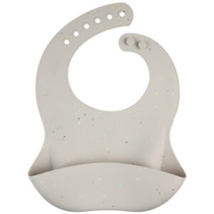 CANPOL BABIES silikona lacīte ar kabatu DOTS, 51/029_grey