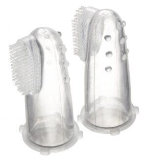 CANPOL BABIES uz pirksta uzvelkama zobu birstīte ar futlāri  56/159