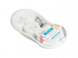 TEGA peldēšanas kopšanas komplekts TEGA BABY 86 cm, vanna: 0+ mēneši, max 25kg (ieskaitot ūdens/vannas sēdekli); vannas sēdeklis: 0-9 mēneši