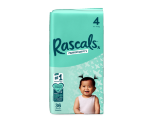 RASCAL autiņbiksītes 4 izmērs, 10-15 kg, 36 gab., 9307
