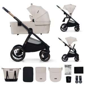 KINDERKRAFT universālie ratiņi 2IN1 NEA 2.0, soft beige, KSNEA002BEG2000
