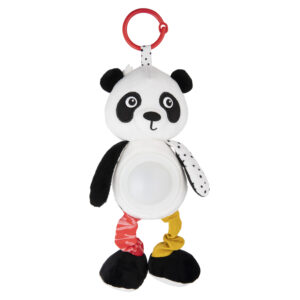 CANPOL BABIES piekaramā plīša rotaļlieta panda, muzikālā kastīte un lampa BabiesBoo, 68/101
