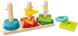 HAPE koka celtniecības bloks “”Monster Twist & Stack””, E0494A