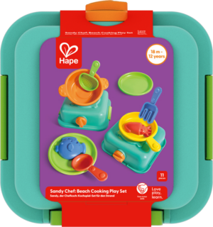 HAPE ēdienu gatavošanas smilšu rotaļlietu spēļu komplekts, E4106K