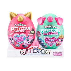 RAINBOCORNS plīša rotaļlietu komplekts “Sparkle Heart Surprise Combo”, 5 sērija, “Kittycorn and Puppycorn”, 9276