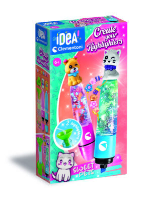CLEMENTONI IDEA mini marķieru izgatavošanas komplekts Kucēns un kaķēns, 18875.g