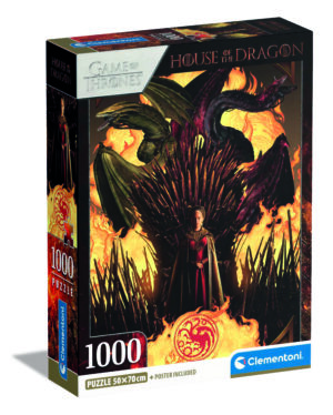 CLEMENTONI HOUSE OF THE DRAGON puzle, 1000 pcs., 39904
