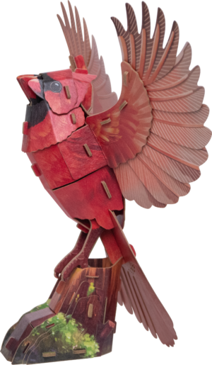 MAKEBUG 3D papīra puzle Kardināls, MB-D-0055