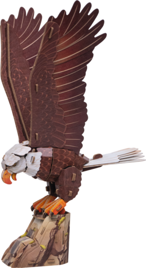 MAKEBUG 3D papīra puzle Baltgalvas ērglis, MB-D-0057