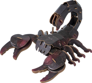 MAKEBUG 3D papīra puzle Meža skorpions, MB-D-0053
