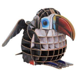 MAKEBUG 3D papīra puzle Sarkanrēķu tukāns, MB-D-0007