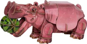 MAKEBUG 3D papīra puzle Nīlzirgs, MB-D-0019