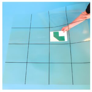 Universal Transparent Grid Mat for Robotics and Mathematics