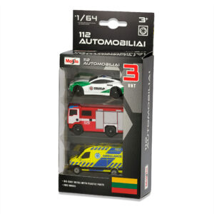 MAISTO DIE CAST neatliekamās palīdzības transportlīdzekļi 1/64 112 AUTOMOBILIAI, 12456